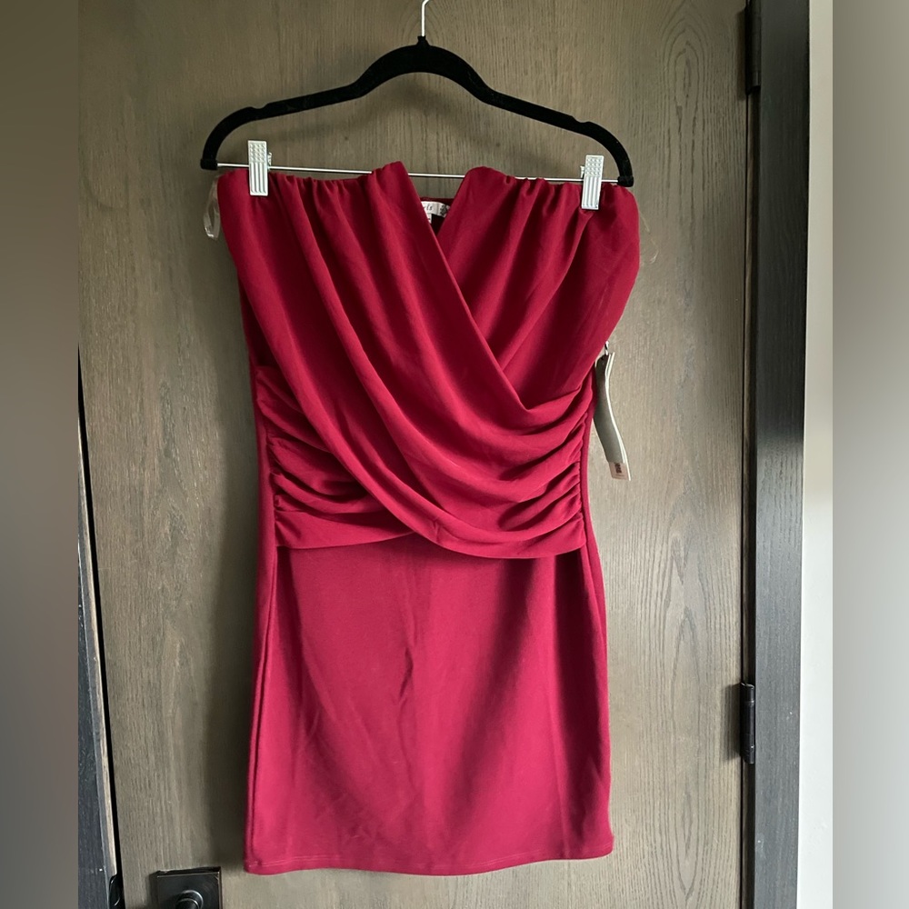 NEW-Red Mini Dress